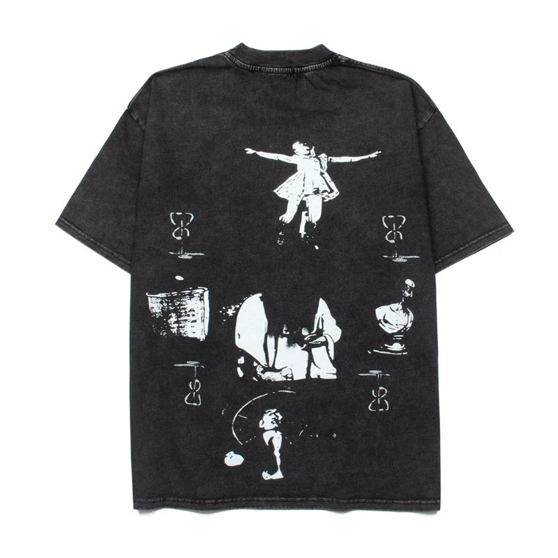 ERD Melancholy Retro Distressed Oversized Cotton Shirt