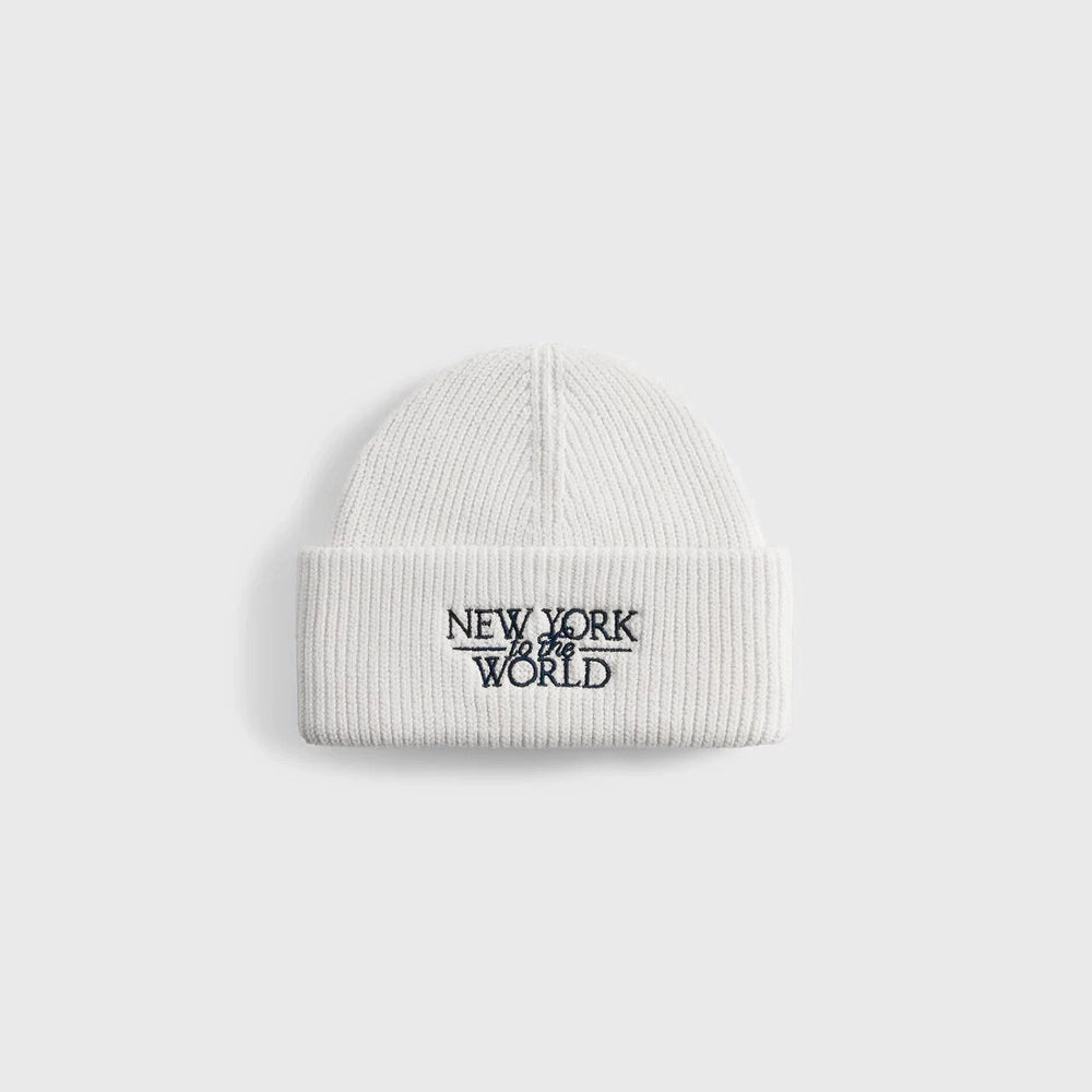 KITH New York Embroidery Knitted Hat Men's Winter Big Head Waist Cold Hat Outdoor Mountaineering Woolen Hat Baotou Warm Hat