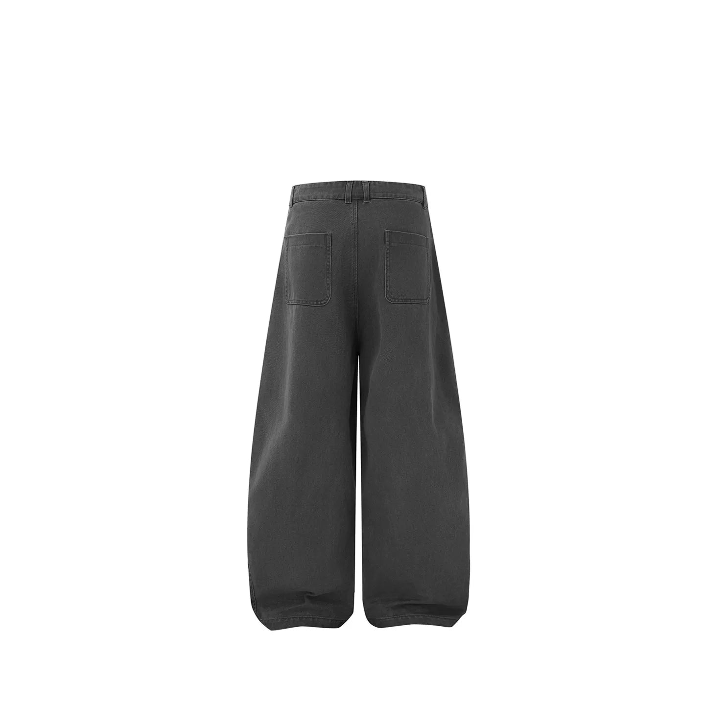 GcBrand Lab AW25 retro basic style washed and worn workwear loose pants casual curved pants