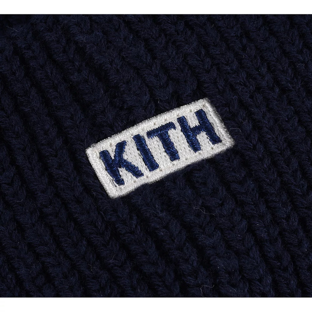 KITH New York Embroidery Knitted Hat Men's Winter Big Head Waist Cold Hat Outdoor Mountaineering Woolen Hat Baotou Warm Hat