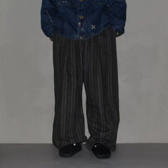 GcBrand Lab AW25 Retro themed elements American casual versatile striped pants Thick woolen pants