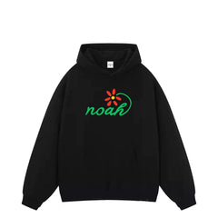 NOAH American Trendy Brand Letter Printed Hoodie Sweatshirt Men's High Street Loose Ins Autumn/Winter Plush Heavy Weight Coat