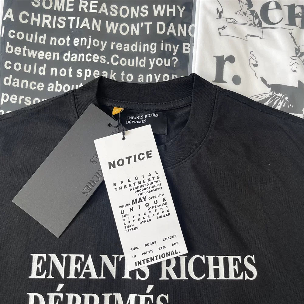 ERD Melancholy Oversized Slogan Graphic Sleeveless Tee