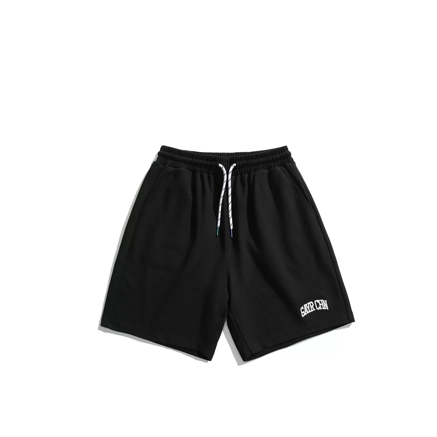 GcBrand Lab SS26 Retro Basic American Casual Loose Trendy Waffle Embroidered Shorts for Men