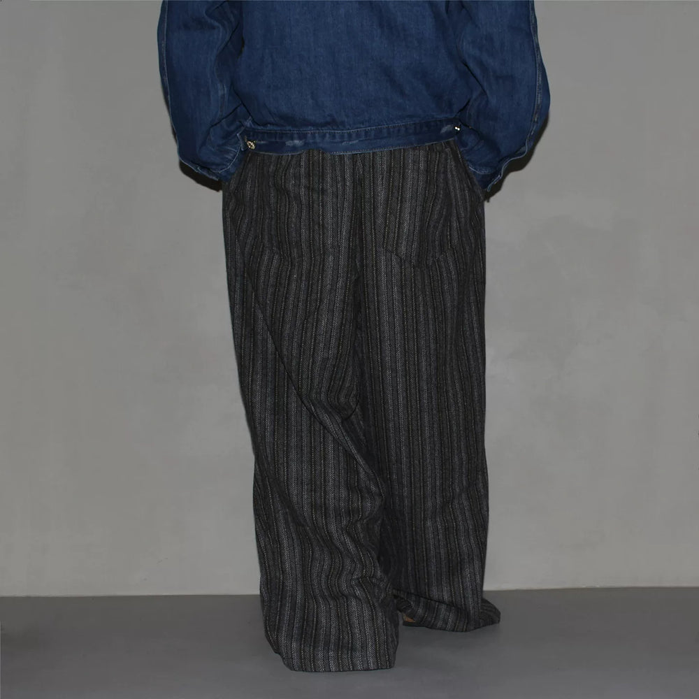 GcBrand Lab AW25 Retro themed elements American casual versatile striped pants Thick woolen pants
