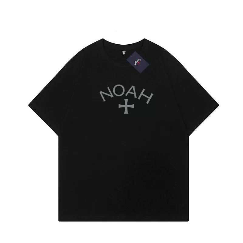 NOAH Summer Classic Black Soul American Trendy Brand Casual Loose Heavy Cotton Couple Short sleeved T-shirt for Men and Women Trendy