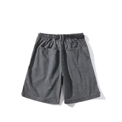 GcBrand SS24 retro themed elements with adjustable waist design, casual five quarter pants embroidered shorts
