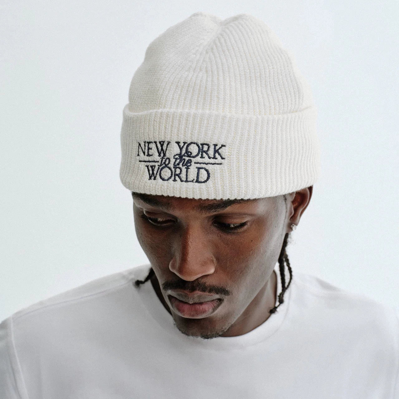KITH New York Embroidery Knitted Hat Men's Winter Big Head Waist Cold Hat Outdoor Mountaineering Woolen Hat Baotou Warm Hat