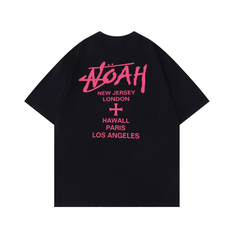 NOAH RTCC Summer New American Trendy Brand Short sleeved T-shirt for Men and Women Heavy duty Pure Cotton Niche Design Top