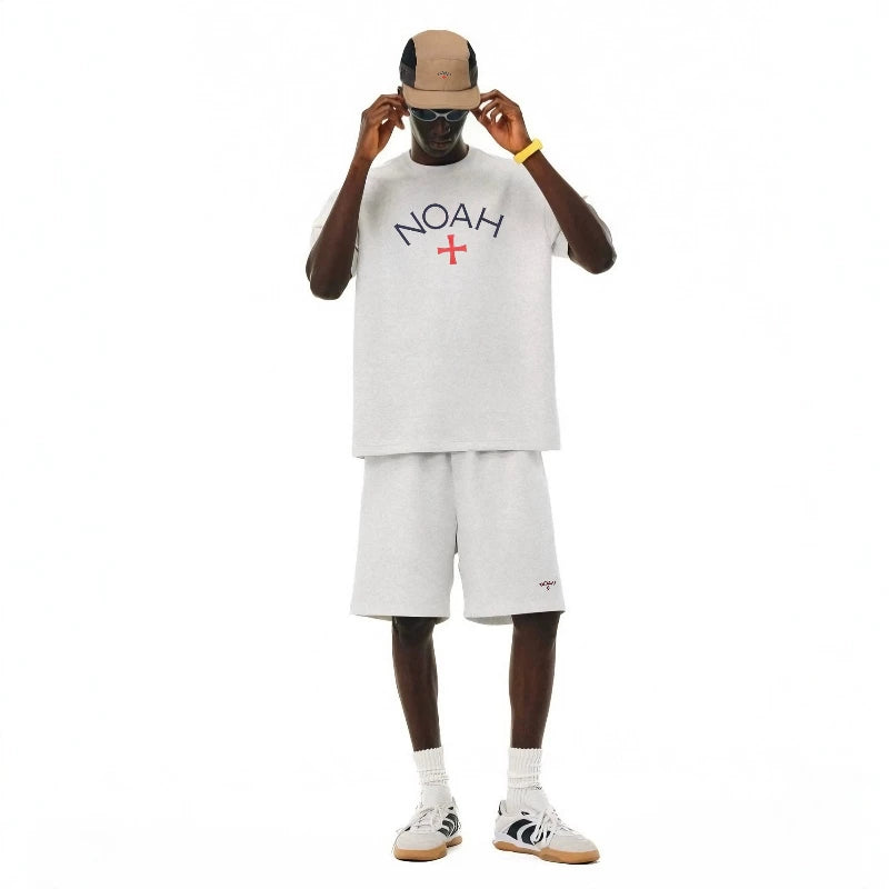 NOAH MARS American casual fashion brand lightning embroidery small label shorts men's sports and casual style five quarter pants