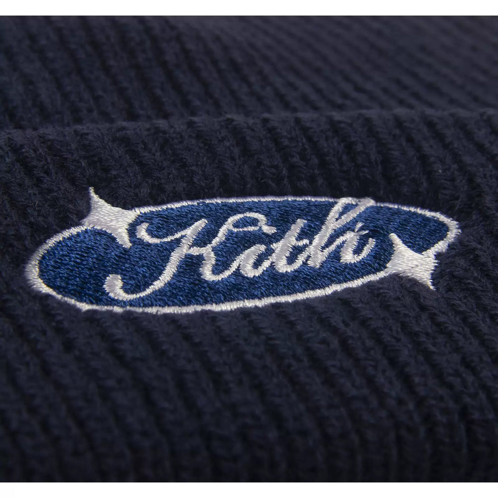 KITH Embroidered Cold Hat High Street Couple Knitted Wool Hat Men's Versatile Warm Trendy Brand American Ski Hat