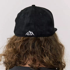 KITH suede hip-hop flat brimmed hat, big head circumference, embroidered high top skateboard hat for men and women, non adjustable flat brim hat