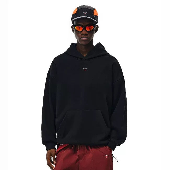 NOAH MARS niche trendy brand chest badge embroidered cross American casual loose men's hooded sweatshirt