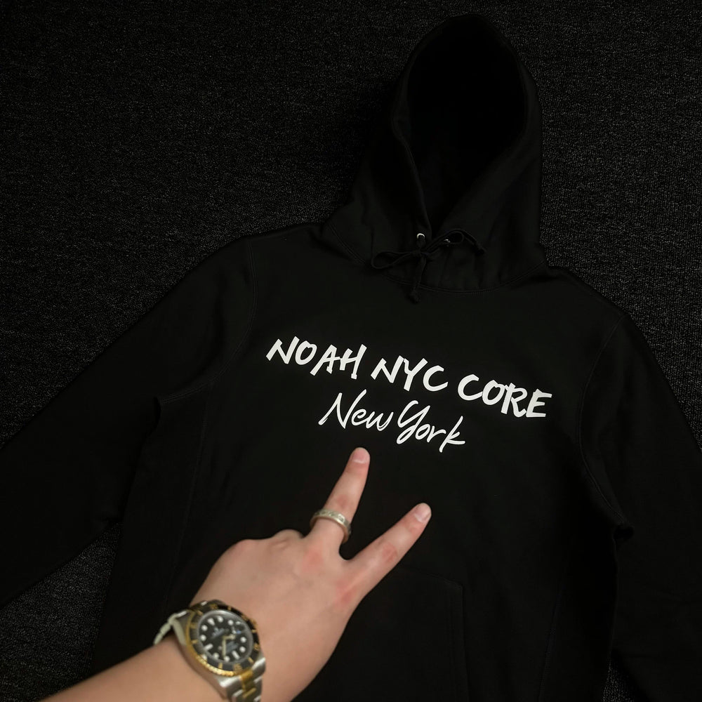 NOAH MARS niche trendy brand New York limited edition American casual couple heavyweight versatile patchwork hooded sweatshirt men