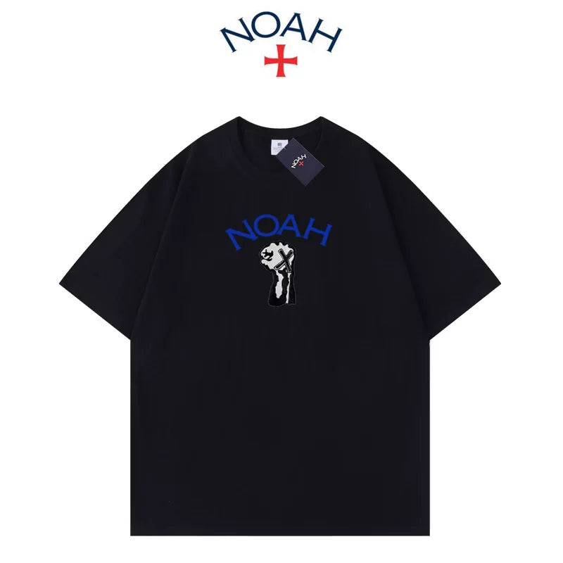 NOAH RTCC拳头美式潮牌夏季重磅纯棉百搭宽松情侣圆领短袖T恤男女