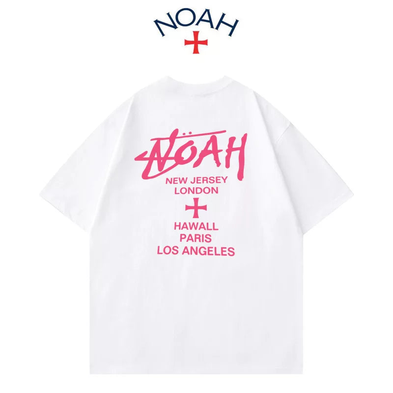 NOAH RTCC Summer New American Trendy Brand Short sleeved T-shirt for Men and Women Heavy duty Pure Cotton Niche Design Top