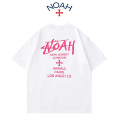NOAH RTCC Summer New American Trendy Brand Short sleeved T-shirt for Men and Women Heavy duty Pure Cotton Niche Design Top