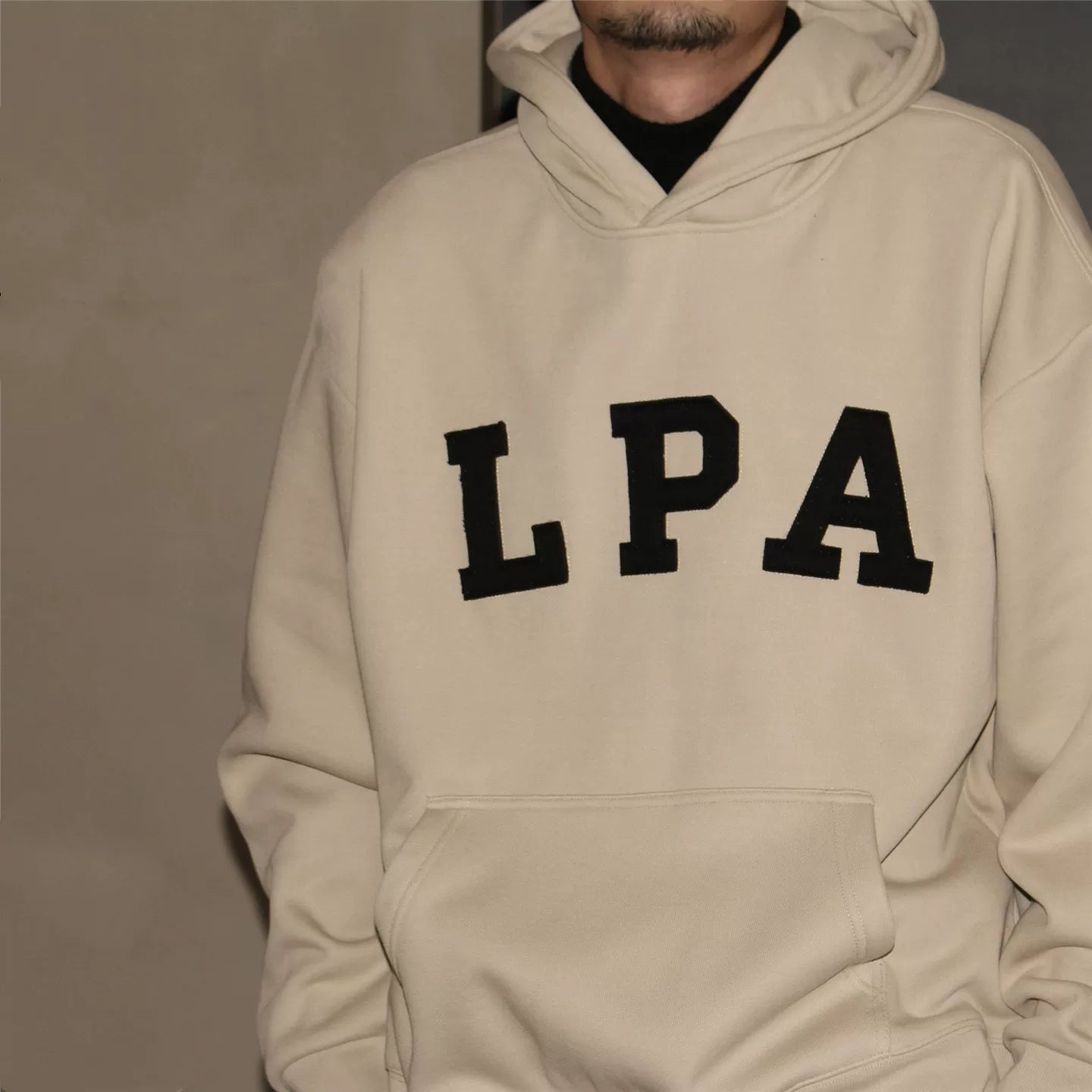 GcBrand Sweater Hoodie Retro Heavy duty Fleece Hoodie with Patchwork Embroidered Hoodie