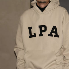 GcBrand Sweater Hoodie Retro Heavy duty Fleece Hoodie with Patchwork Embroidered Hoodie