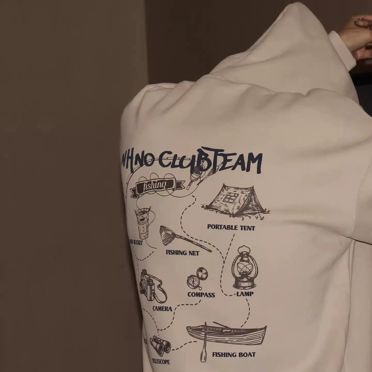 GcBrand Lab AW25 Retro Theme Elements Cartoon Printed Letter Design Hoodie Hoodie Hoodie Hoodie Hoodie