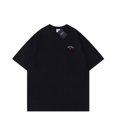 NOAH BWCJ small logo cross simple casual summer trendy brand couple heavyweight pure cotton short sleeved T-shirt for men and women