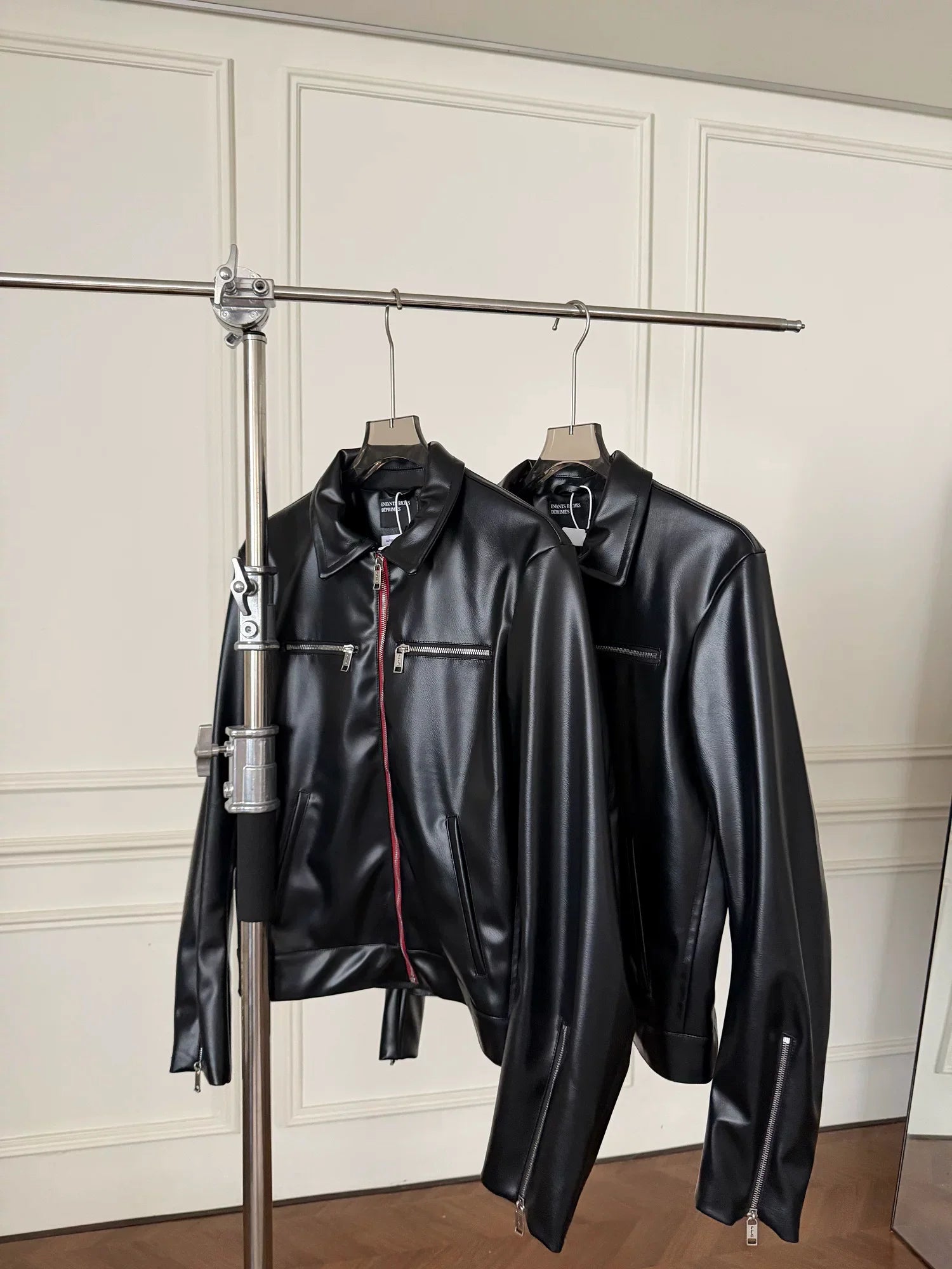 ERD Inspired Distressed Vintage PU Leather Biker Jacket