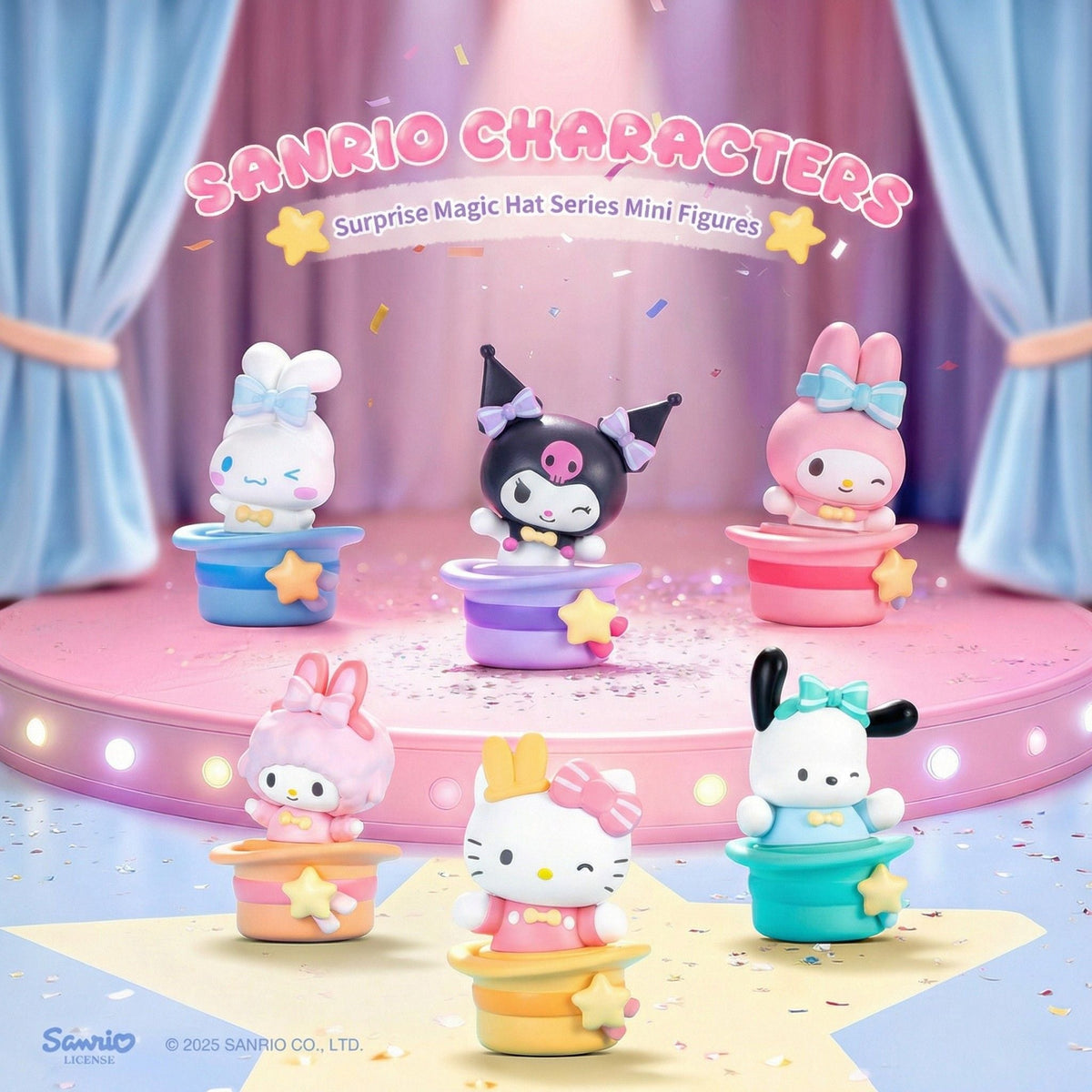 Sanrio Magic Hat Surprise Miniature Series Wobble Figures  Blind Bag