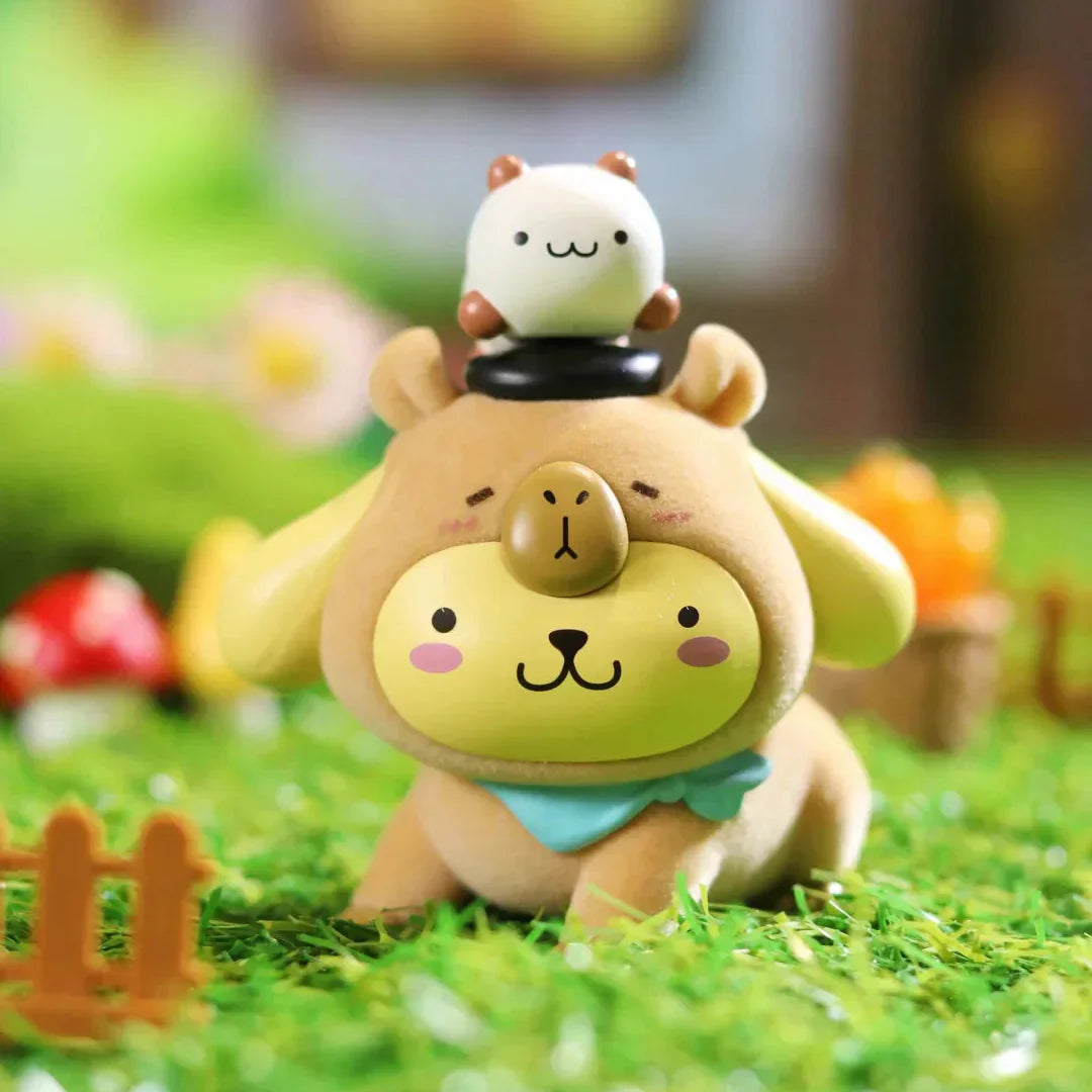 Sanrio Capybara Party Series Flocked Figures | Blind Box