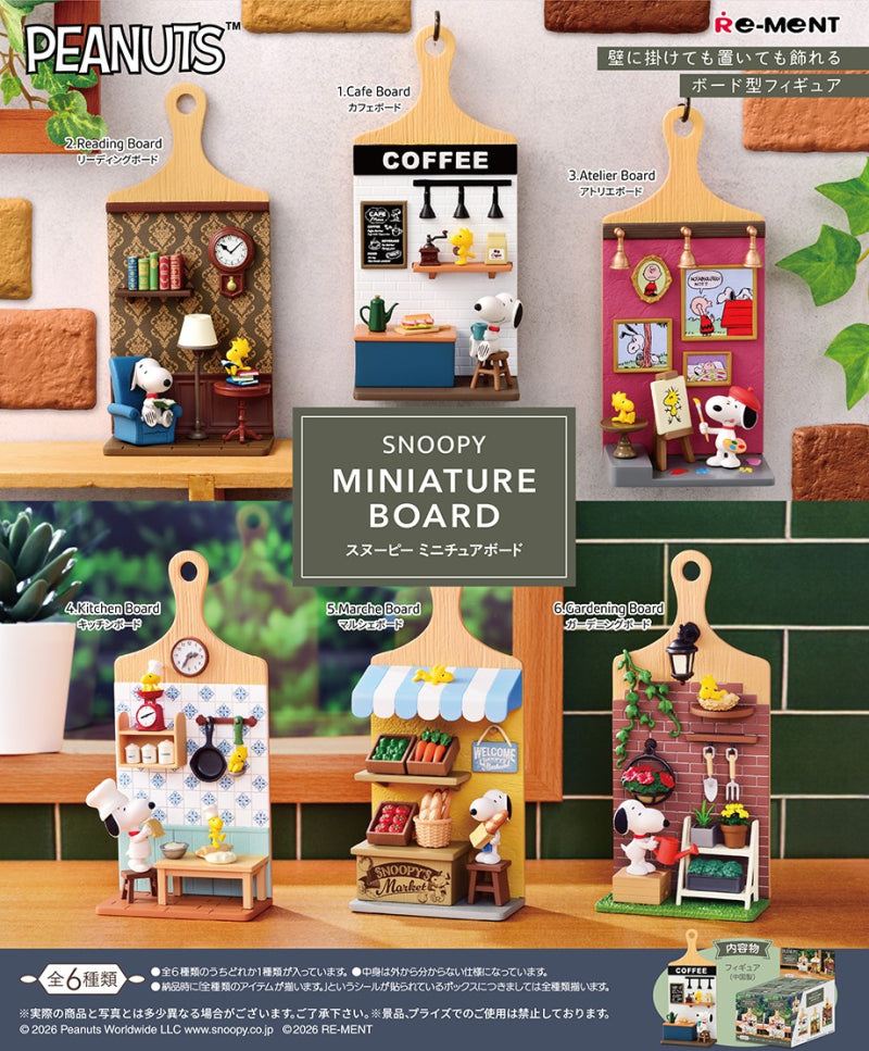 Re-Ment Peanuts Snoopy Miniature Board Collection Blind Box