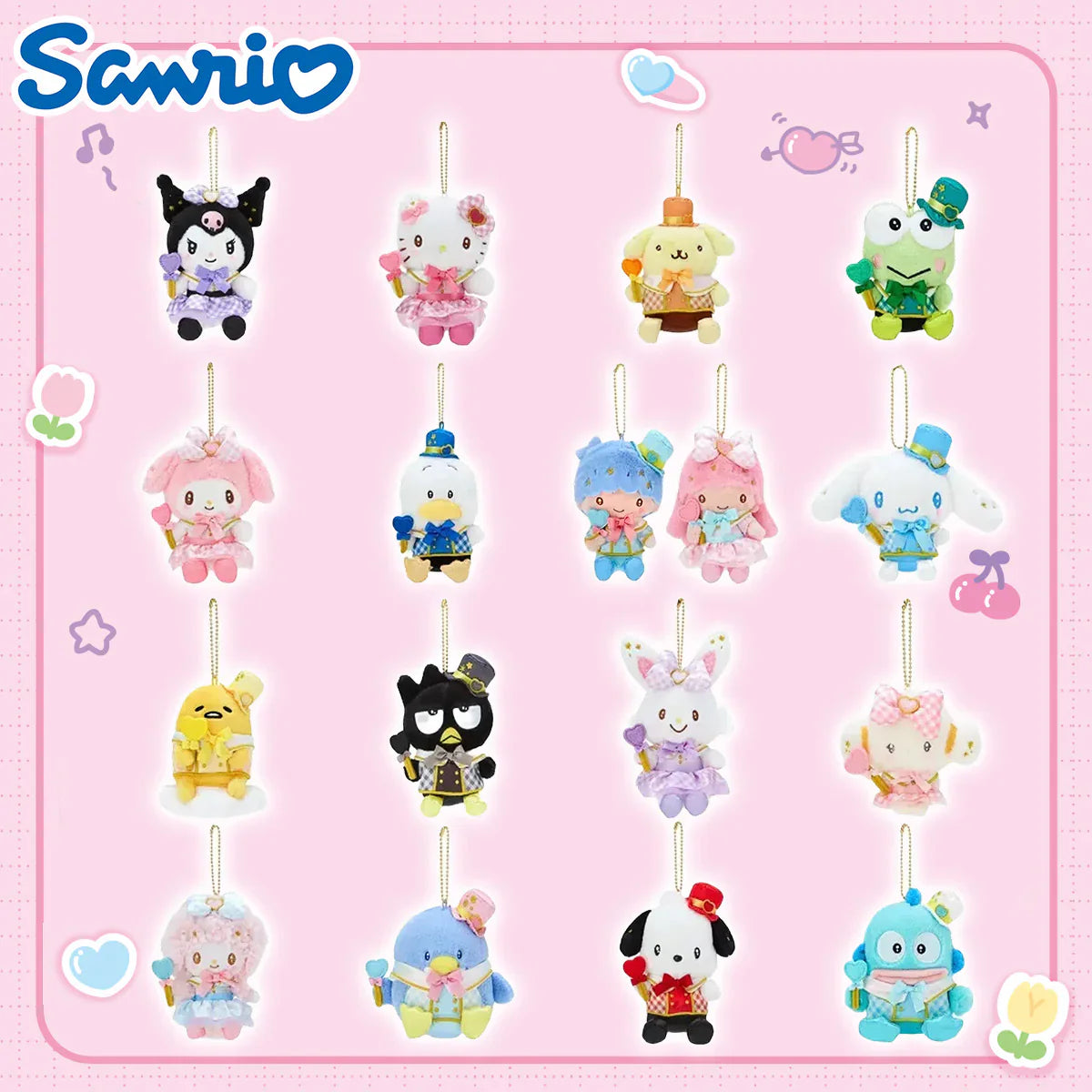 Sanrio Character Ranking Plush Mascot Keychain - "I'll Make You Love Me More" Series