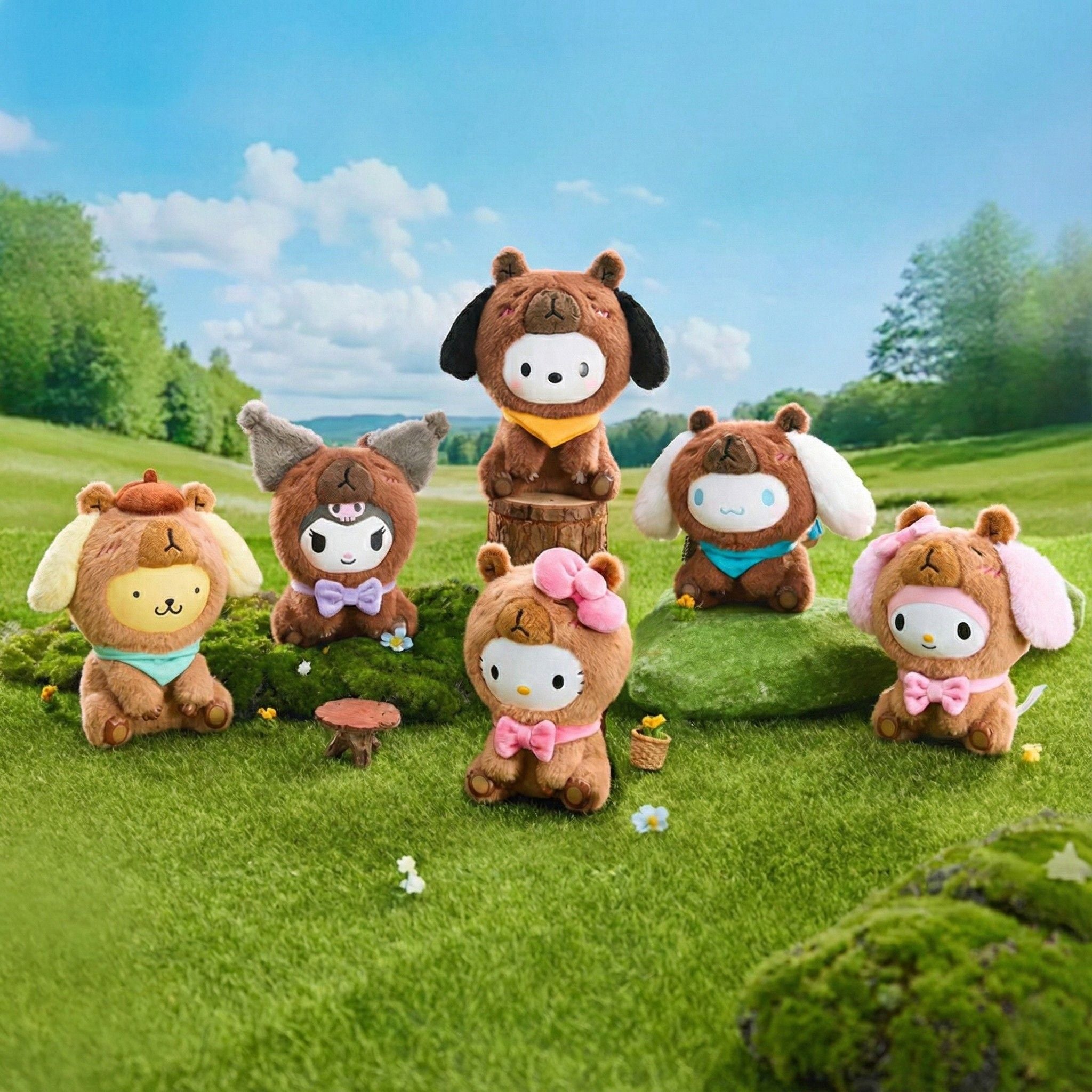 Sanrio Chill Capybara Series Vinyl Plush Pendant Blind Box