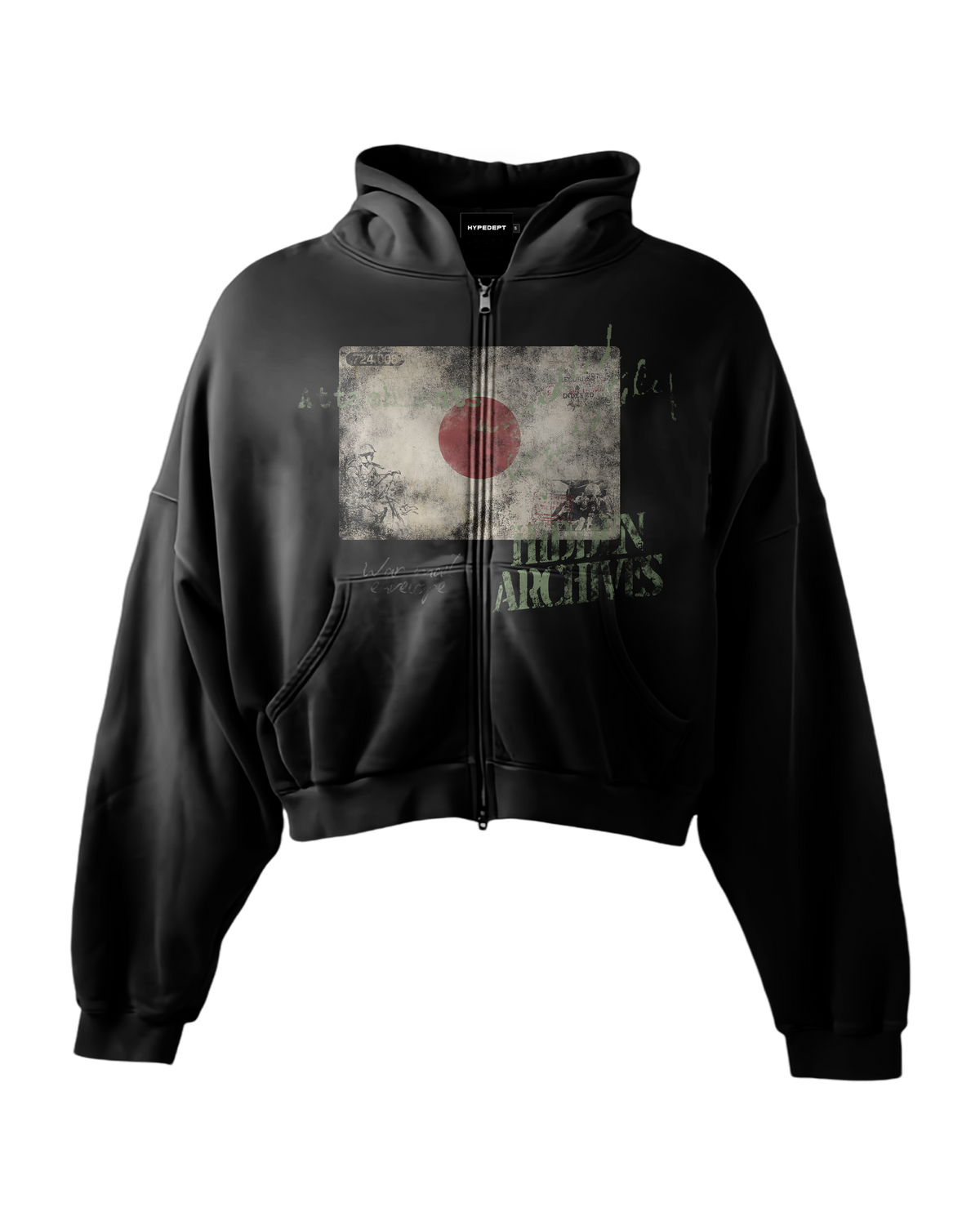 'JAPAN' HEAVYWEIGHT BOXY ZIPUP HOODIE
