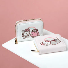 Hello Kitty X Pusheen Zip Around Small Wallet Purse