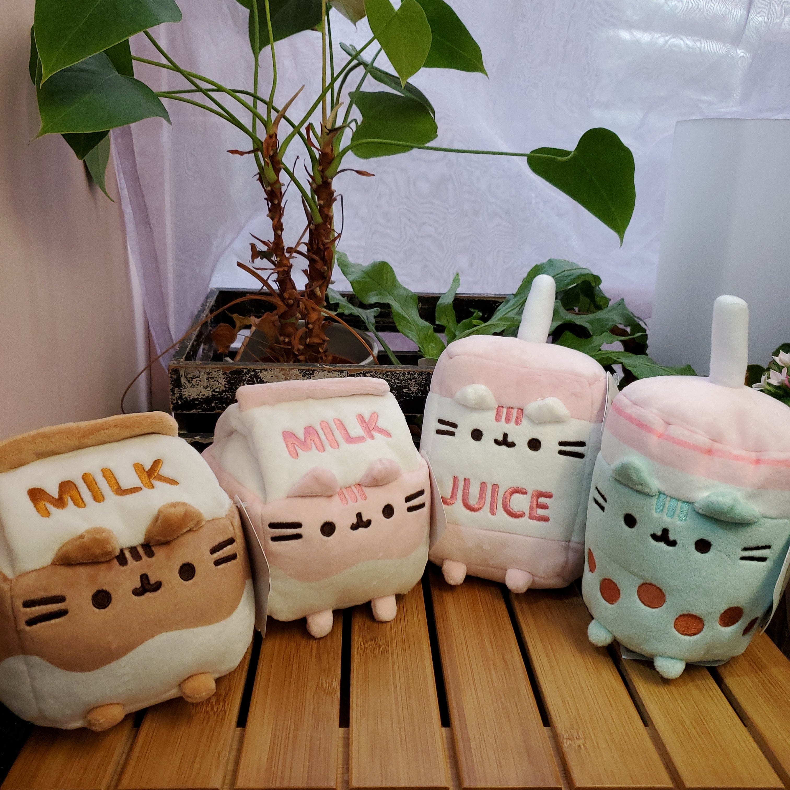 PUSHEEN SIPS 6" Plush: Pusheen Milk, Pusheen Juice, Pusheen Boba