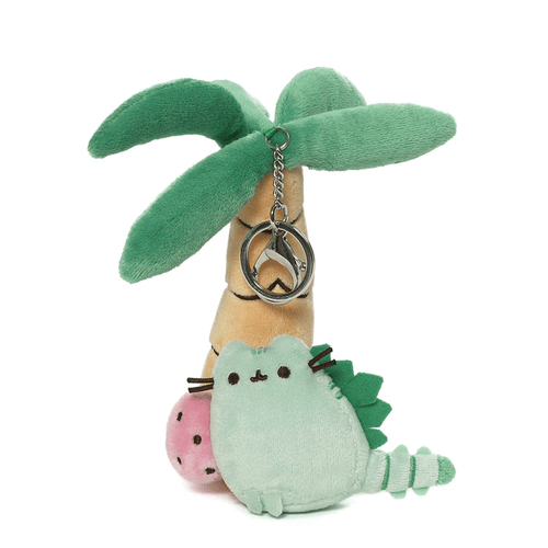 Pusheenosaurus and Palm Tree Deluxe Keychain