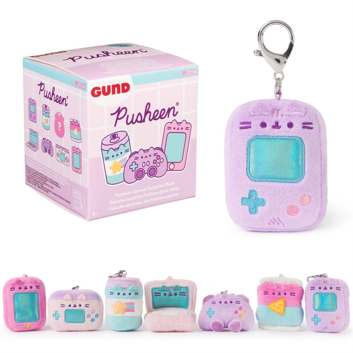 Pusheen Gamer 3" Plush Keychain Surprise Box: Series 24