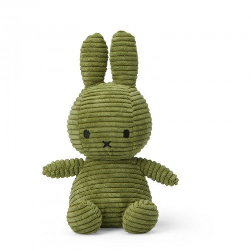 Miffy Sitting Corduroy Plush - Olive Green
